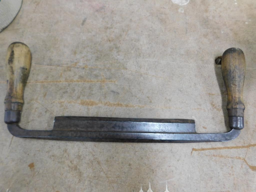 Vintage Unmarked Draw Knife - 6" x 14.5" - 6