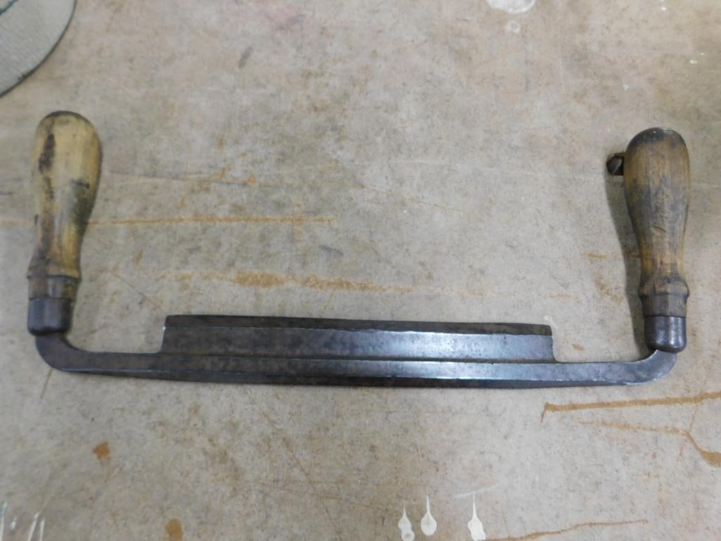 Vintage Unmarked Draw Knife - 6" x 14.5" - 7