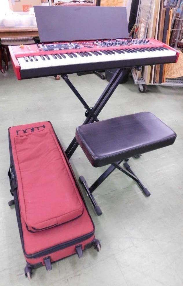 Nord Stage 3 - Hammer Action Portable Keyboard with Stand - Seat - Case - Foot Pedal: No Power Cord - See Photos For Condition and Details 