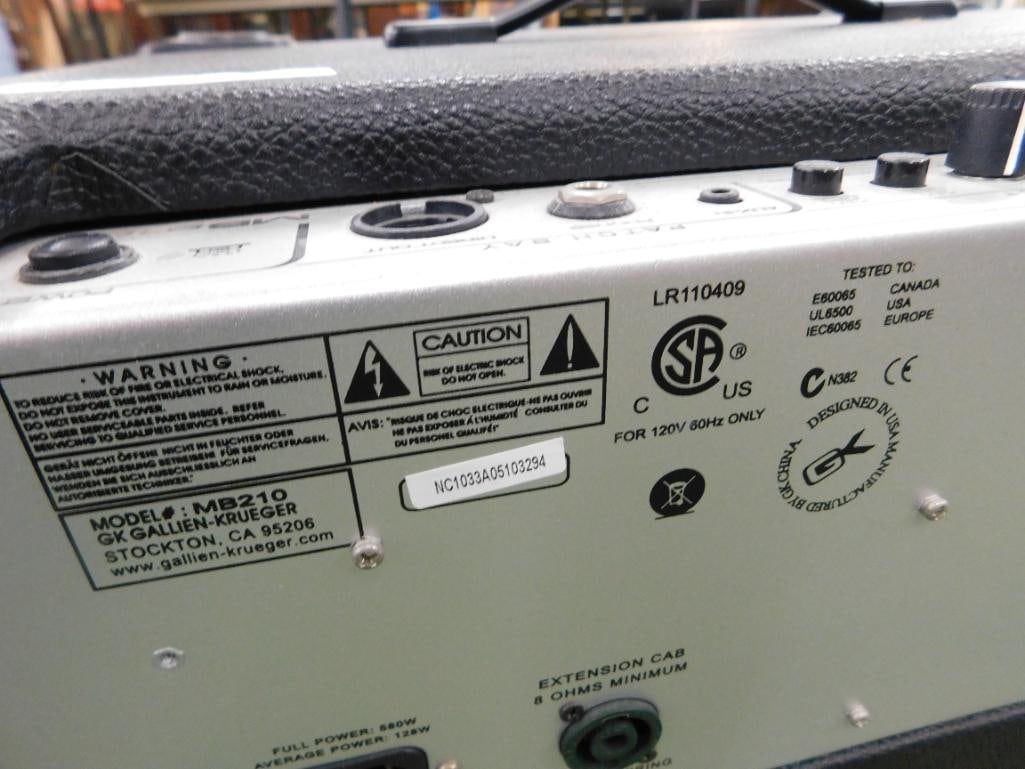 GK Model MB210 Electric Amp - No Power Cord - 8