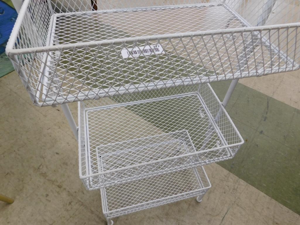 Painted 3 Tier Metal Rack - 39.5' x 16" x 10" - 3