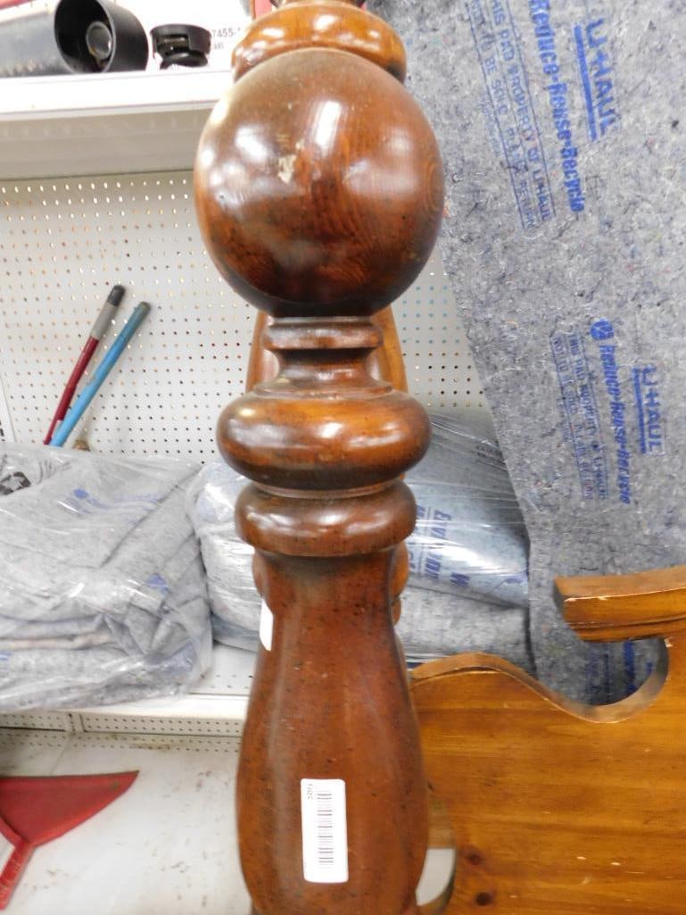 Queen Size Bed with Rails - 67.5" Tall - 2