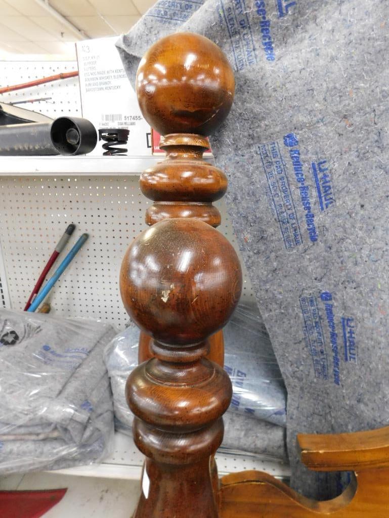 Queen Size Bed with Rails - 67.5" Tall - 3