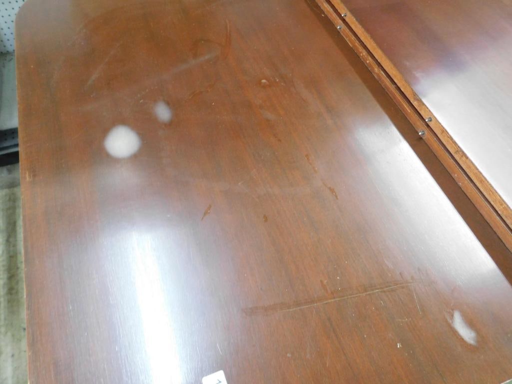 Mahogany Duncan Phyfe Table - 2 Leaves - 30" x 42" x 92" - 2