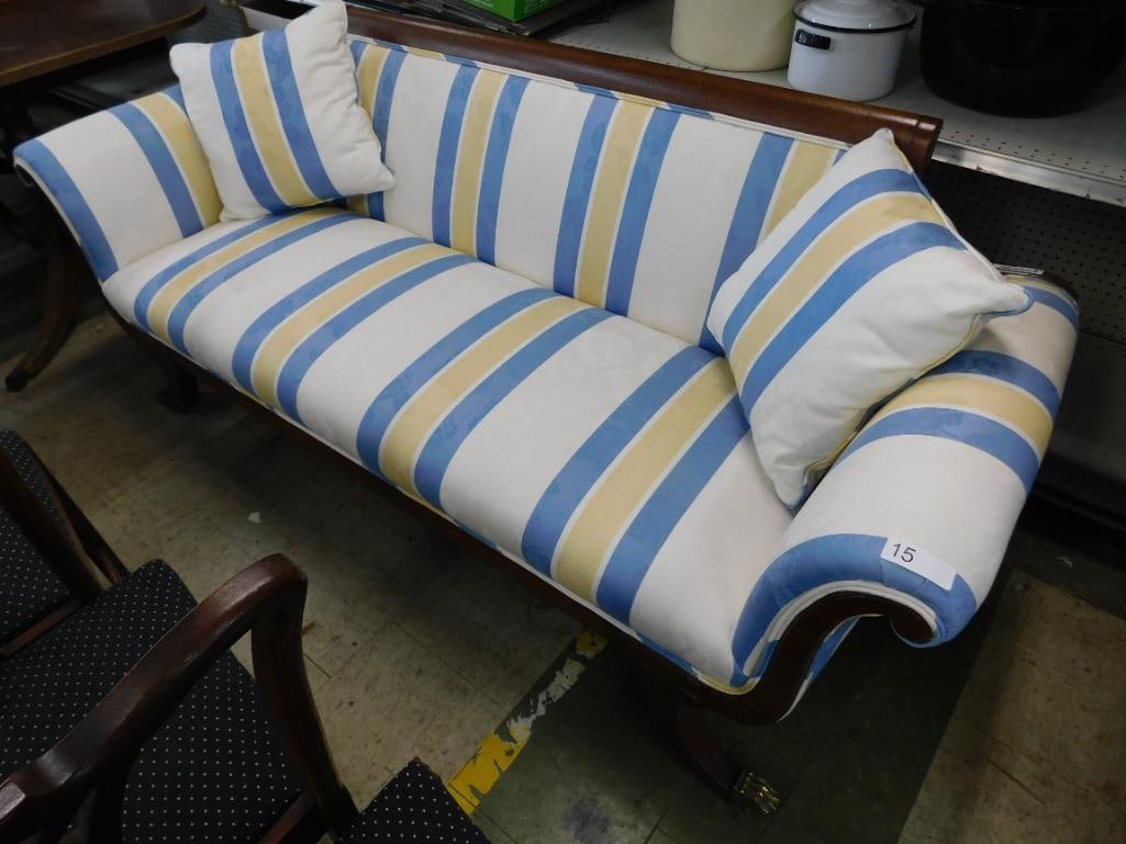 Duncan Phyfe Settee - 32" x 76" x 28" - 9