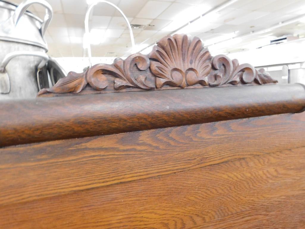 Oak Double Headboard - 73" Tall - 3