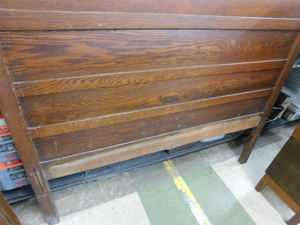 Oak Double Headboard - 73" Tall - 5