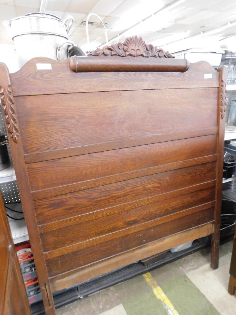 Oak Double Headboard - 73" Tall - 8