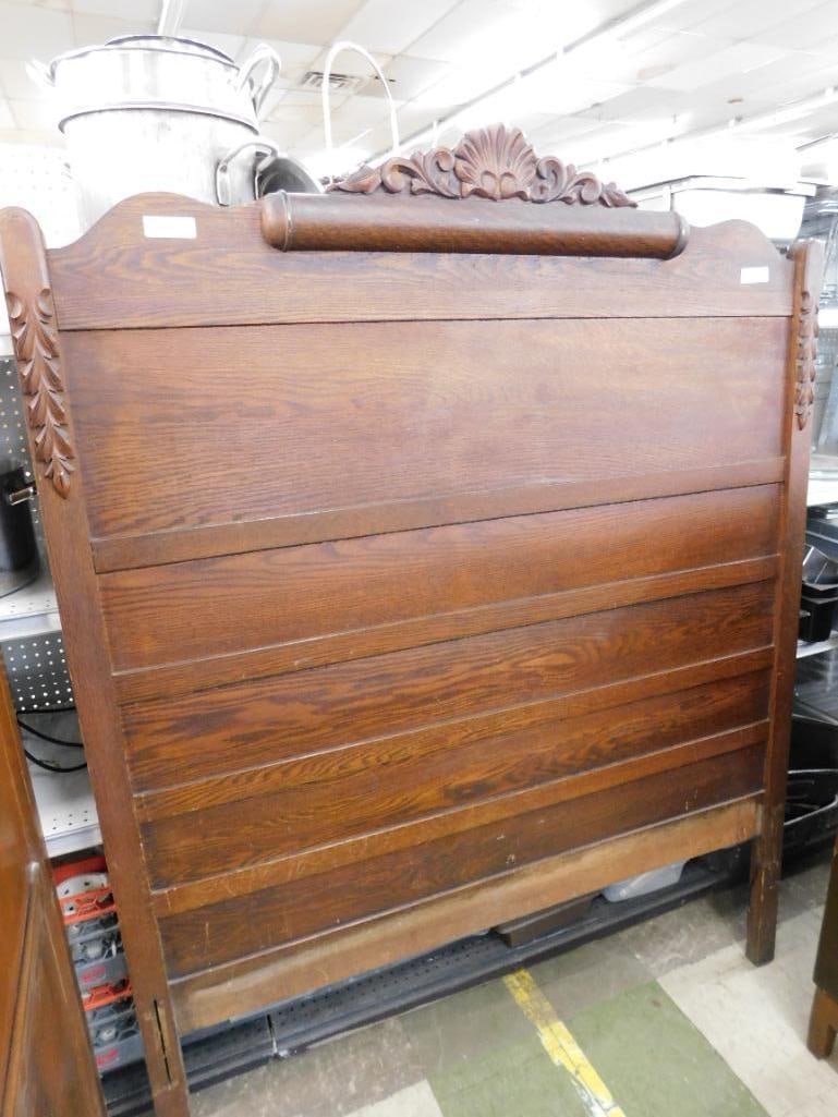 Oak Double Headboard - 73" Tall - 9