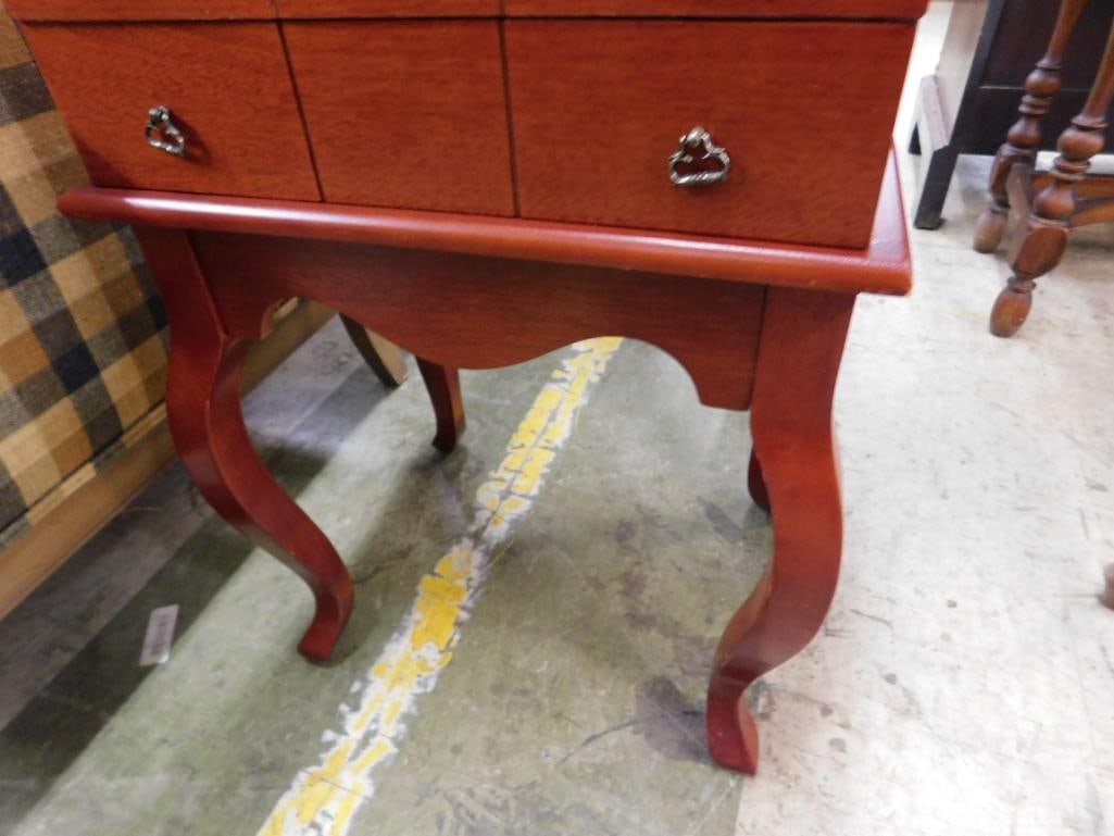 Wallace Floor Model 4 Drawer Silver Chest - 35" x 15"x 12" - 10