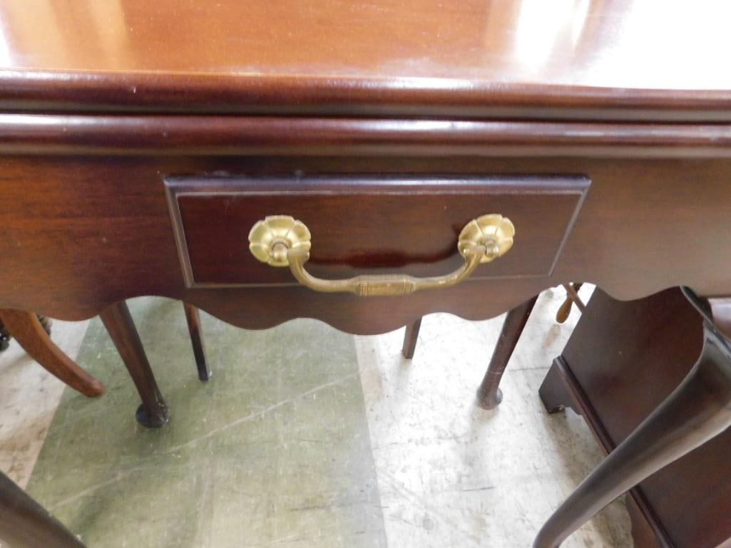 1 Drawer Flip Top Game Table with Drink Holders - 31.5" x 32" x 16" - 4