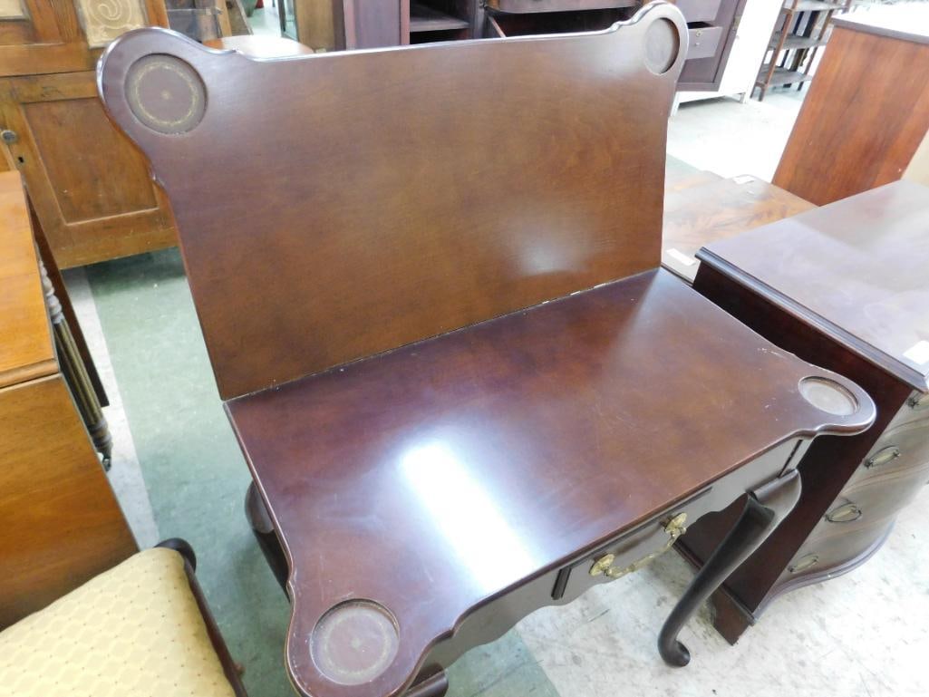 1 Drawer Flip Top Game Table with Drink Holders - 31.5" x 32" x 16" - 8