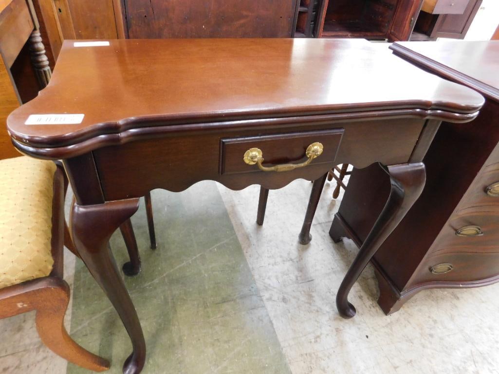 1 Drawer Flip Top Game Table with Drink Holders - 31.5" x 32" x 16" - 9