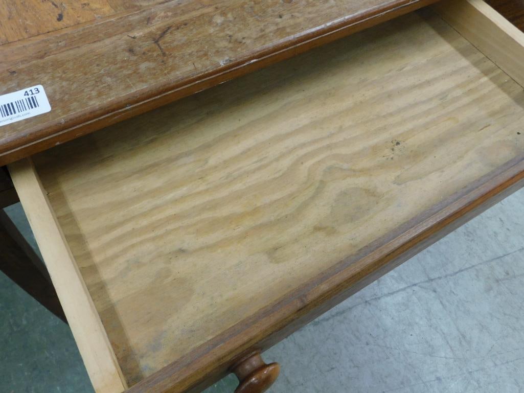 Parquet Top 1 Drawer Game Table - 27" x 28" x 28" - 6