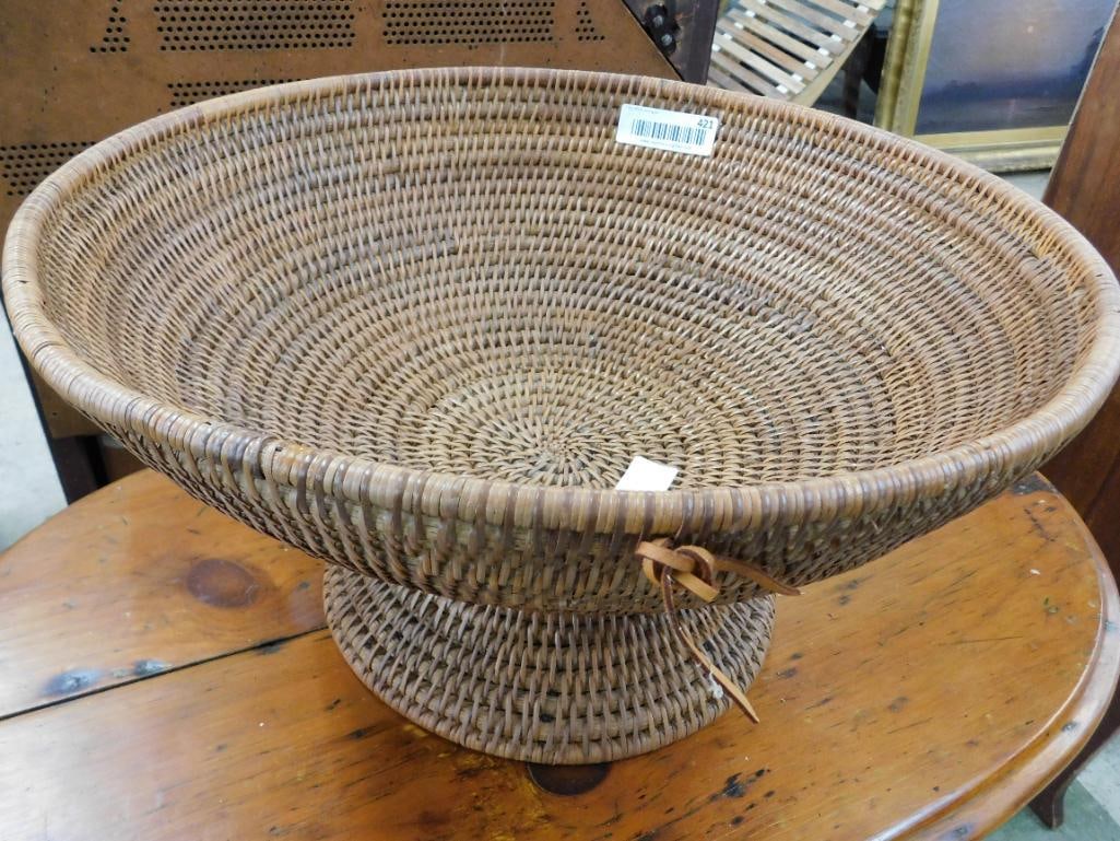 Woven Footed Bowl - 10" x 19" - 7