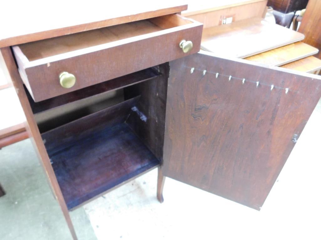 Vintage 1 Drawer Sheet Music Cabinet - 39.5" x 19.5" x 15" - 2