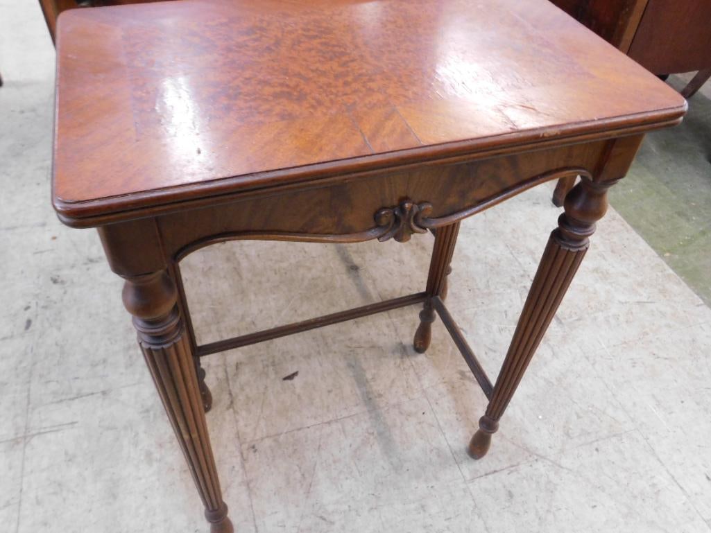 Group of 3 Nesting Tables - Each with Different Veneer Tops - Large is 26.5" x 24" x 14" - 6