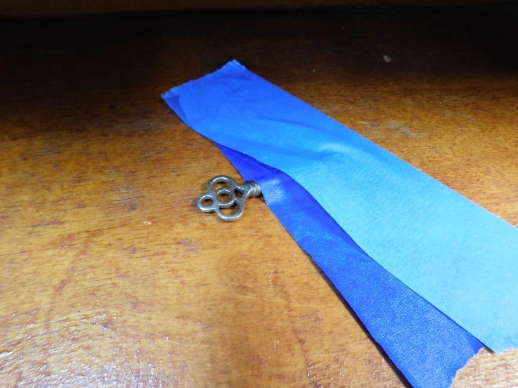 Vintage 1 Drawer Sheet Music Cabinet - with Key - 39.5" x 19.5" x 15" - 6