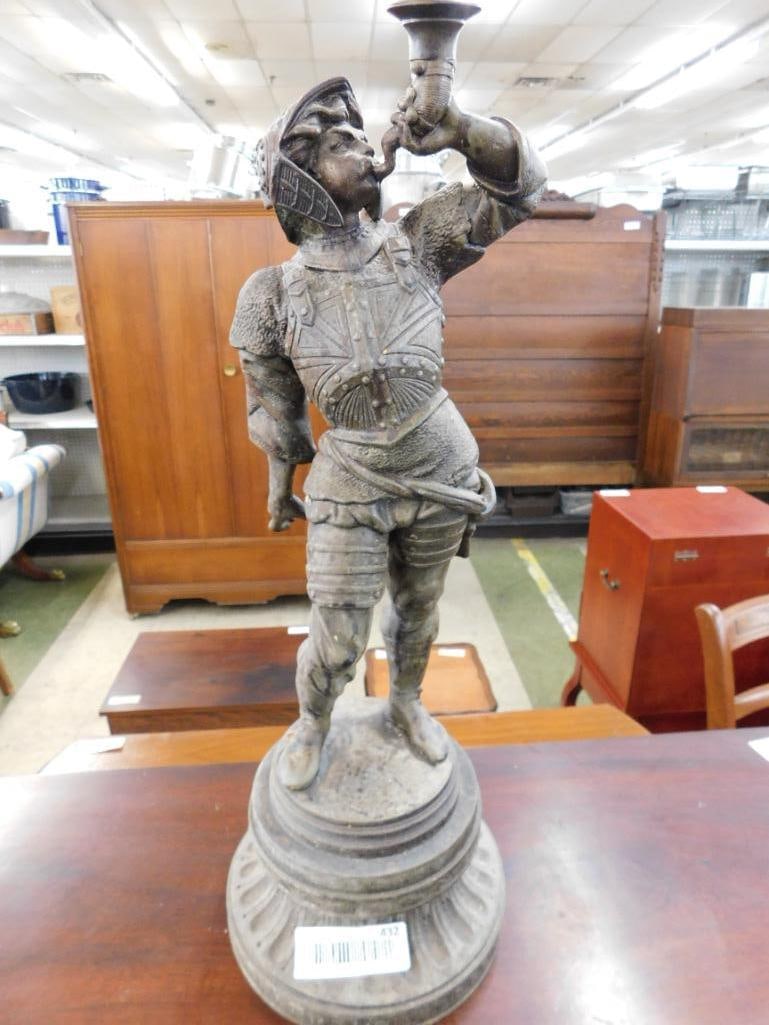 Bronze Soldier Lamp - 33" x 7.5" - 10