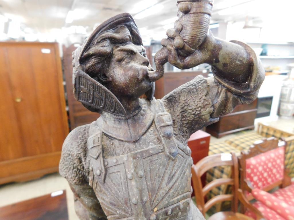 Bronze Soldier Lamp - 33" x 7.5" - 3