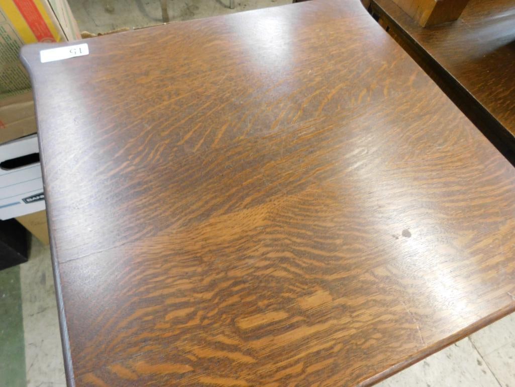 Oak Parlor Table - 29" x 24"x 24" - 2