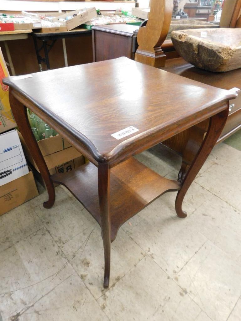 Oak Parlor Table - 29" x 24"x 24" - 6