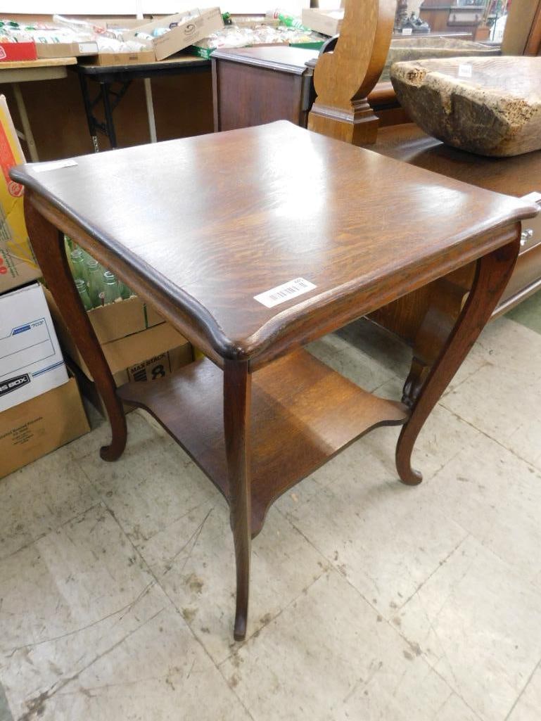 Oak Parlor Table - 29" x 24"x 24" - 7