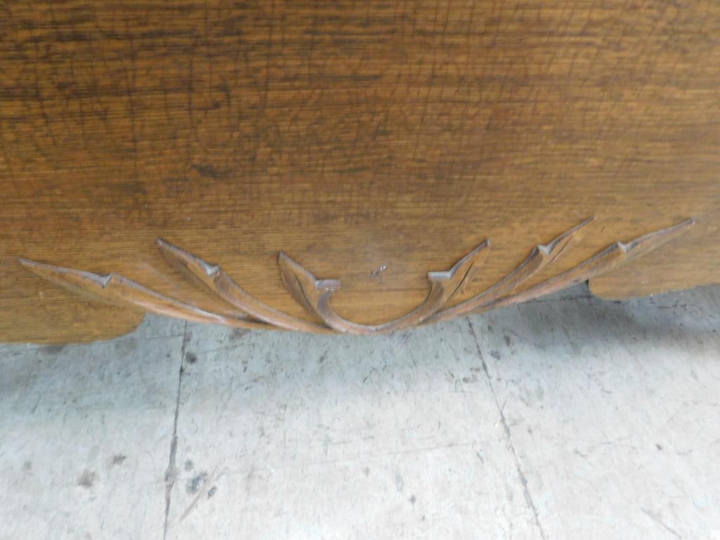 Shield Back Oak Hall Tree - 81" x 37" x 18" - 8