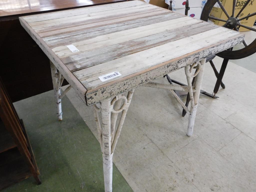 Hand Made Beaded Occasional Table - 30" x 42" x 42" - 7