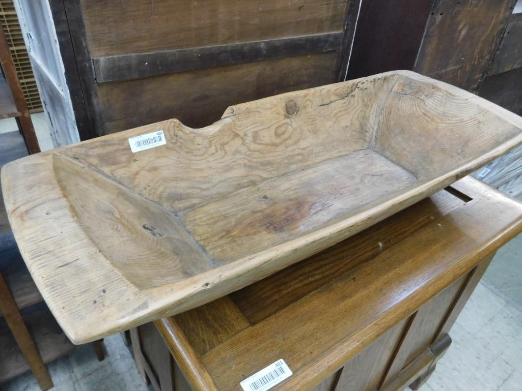 Rectangular Dough Bowl / Trough - 7" x 40" x 16" - 10