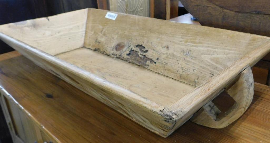Rectangular Dough Bowl / Trough - 6" x 33"x 18": See Photos For Condition and Details