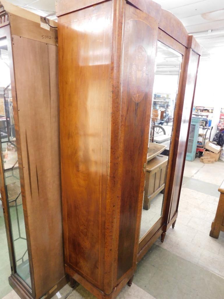 9 Piece Break Down Armoire - with Shelves - Inlaid - 90" x 60" x 19" - 2