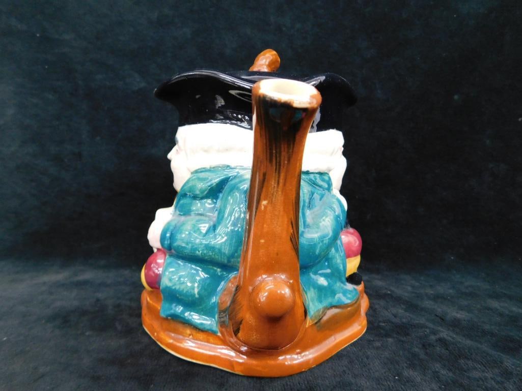 Shorter and Sons Toby Teapot 6" x 8" x 5" - Pair of Royal Adderly Candle Holders - 3