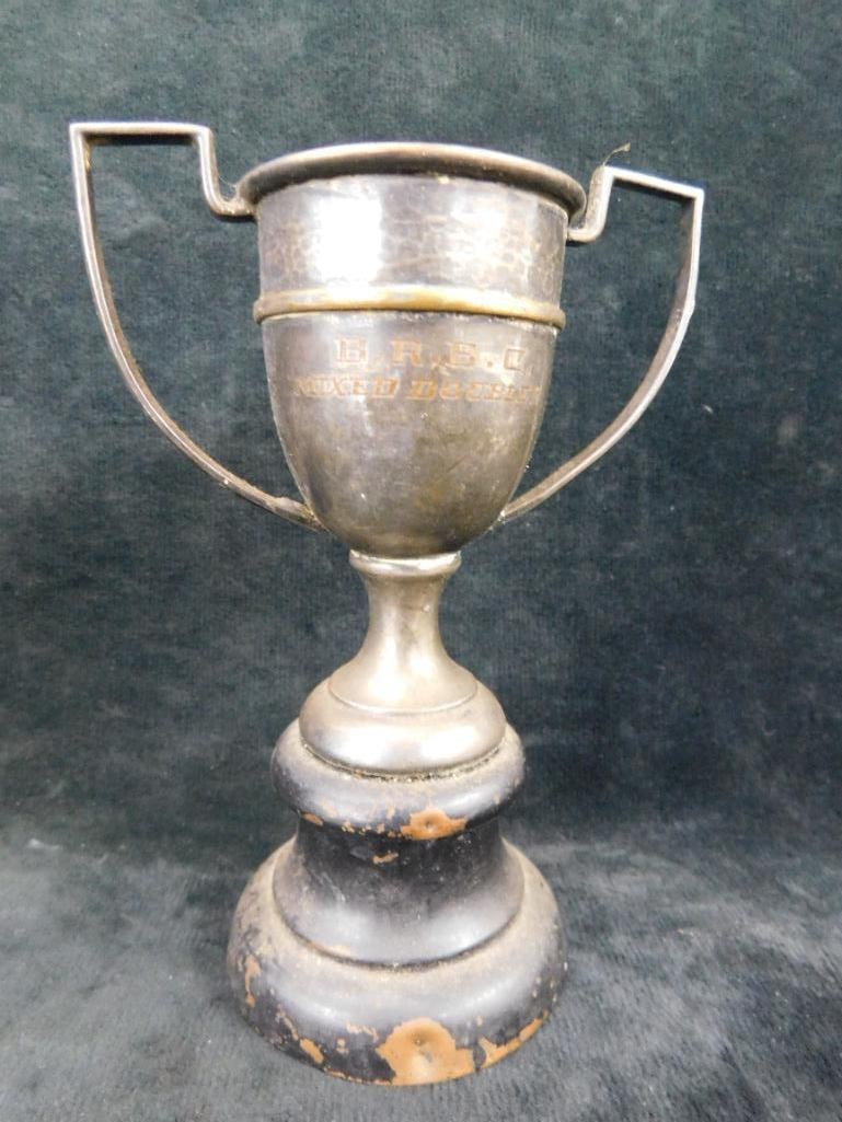 Lot of 2 Vintage Trophies - 1907 Providence RI "Home Week" - 7.5" Tall and - 10