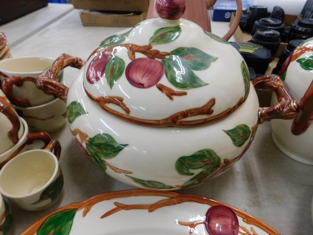 78 Piece Franciscan Ware Plateware Set - Apple Pattern - 5 Pieces Have Chips - 10