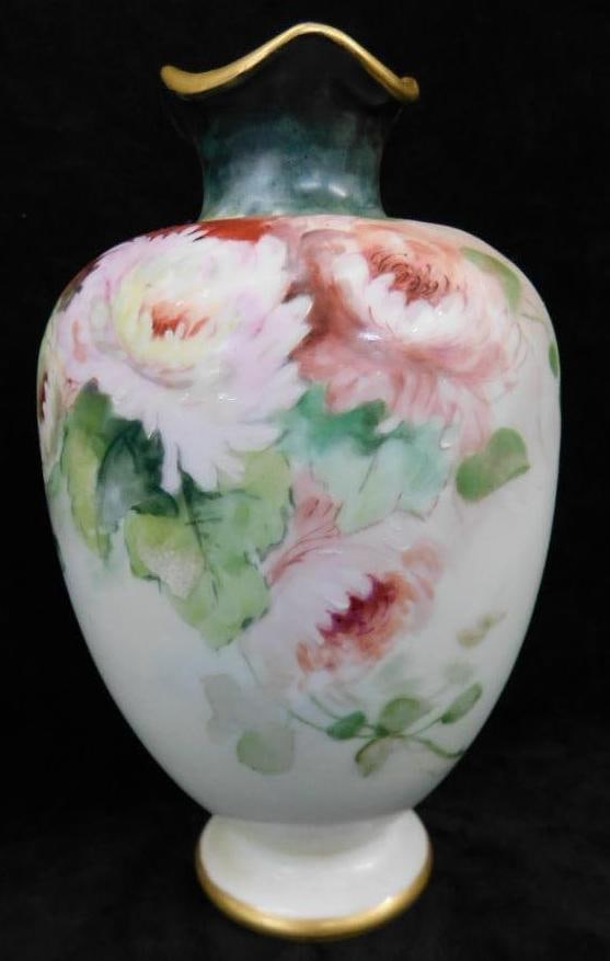 Vintage Hand Painted Japanese Porcelain Vase - 7" x 4" (1 of 9)