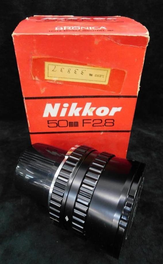 Bronica Nikkor Camera Lens - 50mm - F/2.8: Original Box - See Photos For Details and Condition 