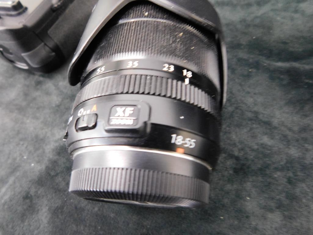 Box Lot with Misc. Camera Lenses and Attachments - Fujifilm - Nikon - Hoodman - 8