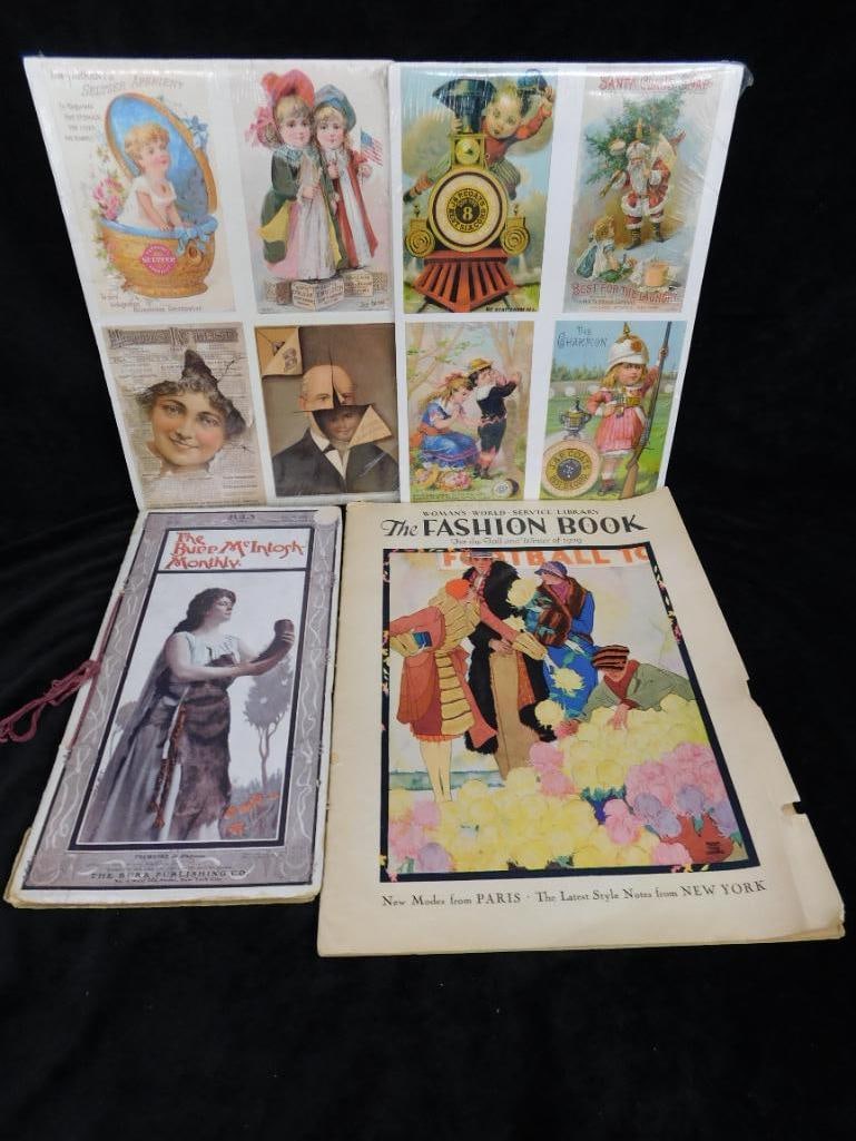 1906 Burr McIntosh Monthly - Reproduction Postcards - 1929 Fashion Book - 14