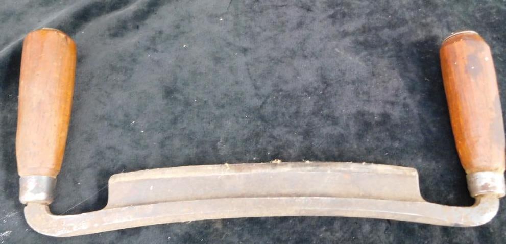 Vintage Draw Knife - 5.75" x 13.5": See Photos For Details and Condition 