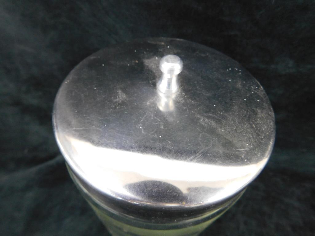 Group of 4 Counter Top Pyrex Doctors Office Apothecary Jars - 2-7.25" - 2-4.25" - 4