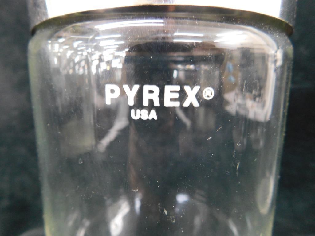 Group of 4 Counter Top Pyrex Doctors Office Apothecary Jars - 2-7.25" - 2-4.25" - 5