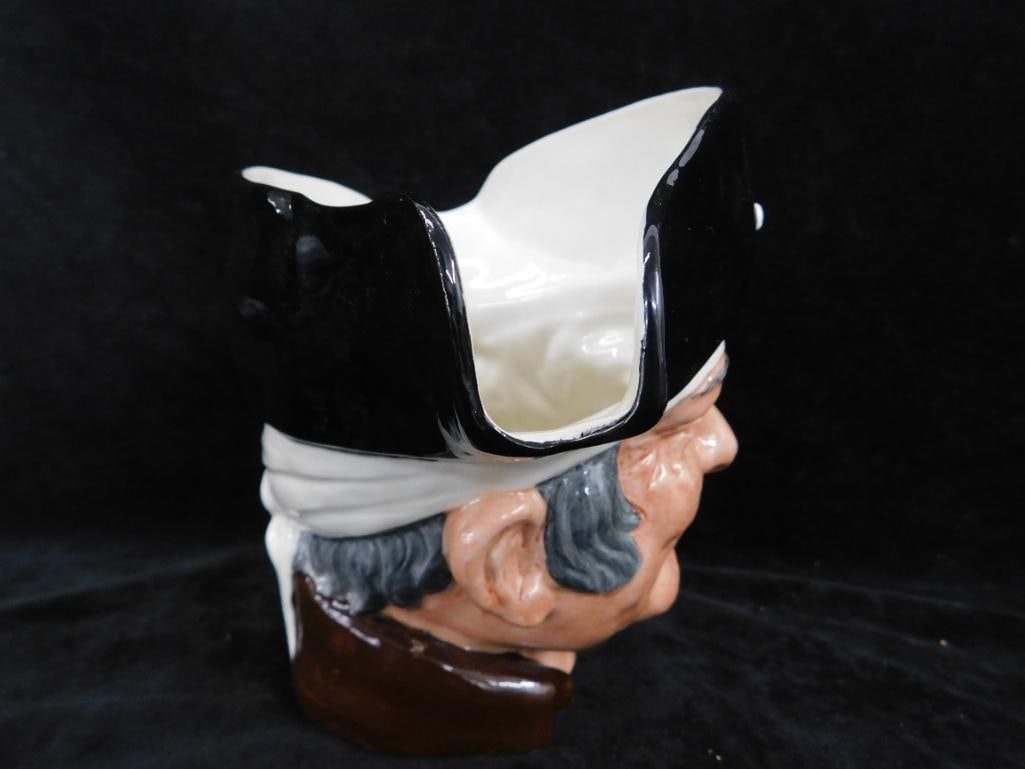 Royal Doulton Toby Jug - Long John Silvers - 6.75" x 7.5" x 5.5" - 2