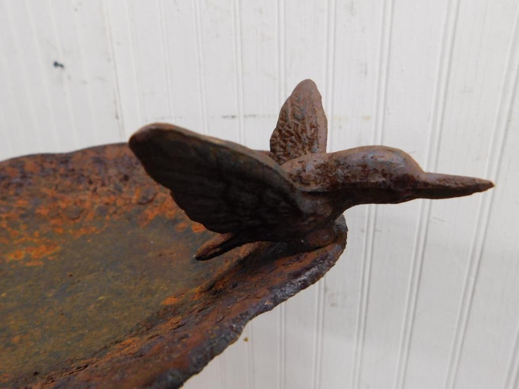 Cast Iron Pedestal Bird Bath - 24" x 10.5" - 3