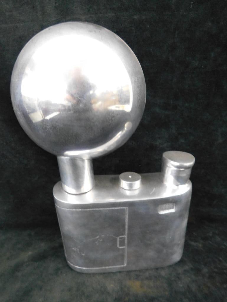 Modern Aluminum Camera Statue - 11.5" x 8" x 3.5" - 3