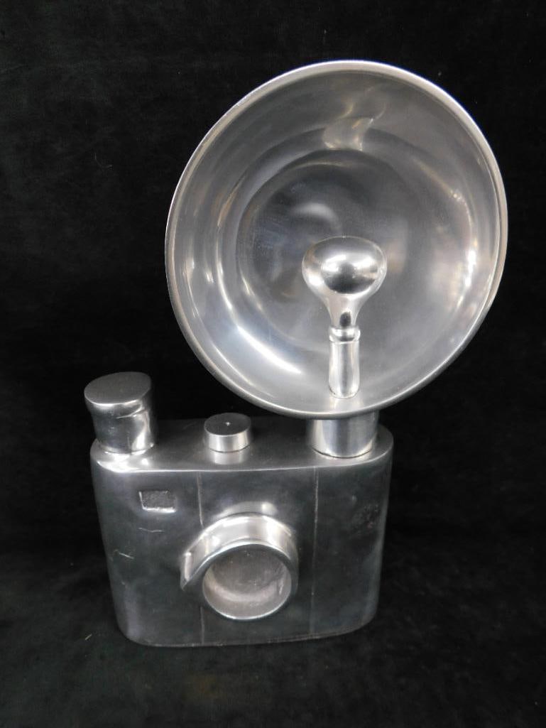 Modern Aluminum Camera Statue - 11.5" x 8" x 3.5" - 7