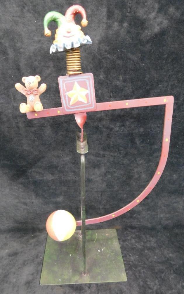 Modern Metal Decorative Balance - Toy Theme - 17.5" x 9" x 5": See Photos For Details and Condition 