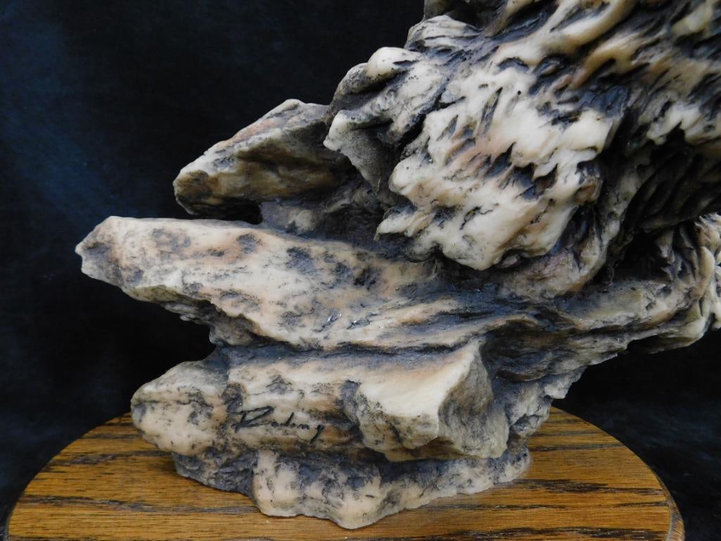 Modern Resin Buffalo Sculpture - "Rolling Thunder" L.E. 10000 - 10.75" x 12" x 9.5" - 3