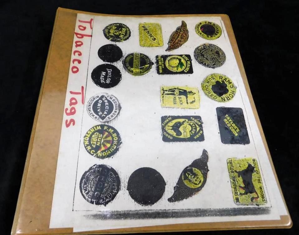 Collection of Vintage Metal Tobacco Tag - 128 Total: See Photos For Details and Condition 