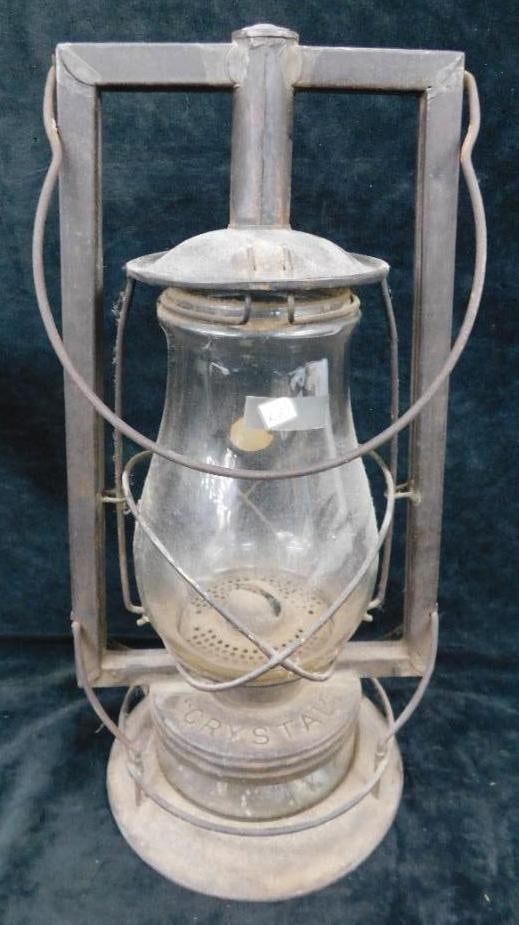 Vintage Dietz "Crystal" Railroad Lantern - No. 0 - 13.75" x 7.25" (1 of 10)